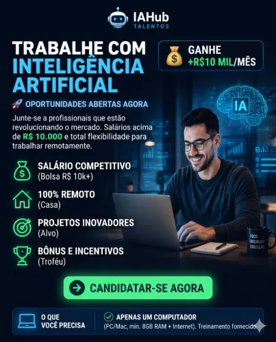 IA Hub Talentos - Trabalhe com IA | R$10 Mil+