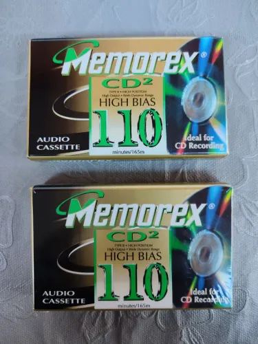 Fita K7 Memorex 110 min Chrome ( lote 2 unidades )