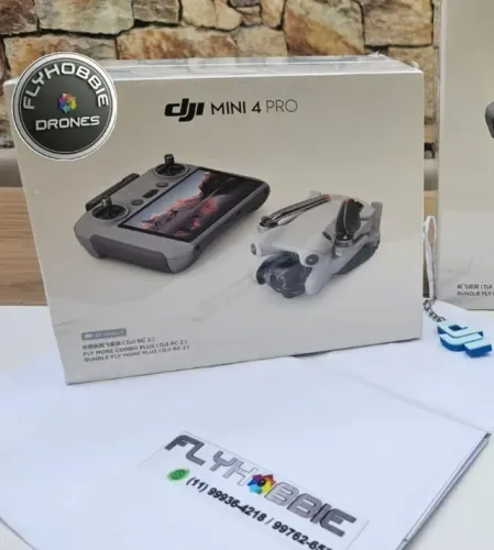 DJI MINI 4 PRÓ FLY MORE COMBO PLUS RC-2 ( O MAIS COMPLETO -FLYHOBBIE DRONES)