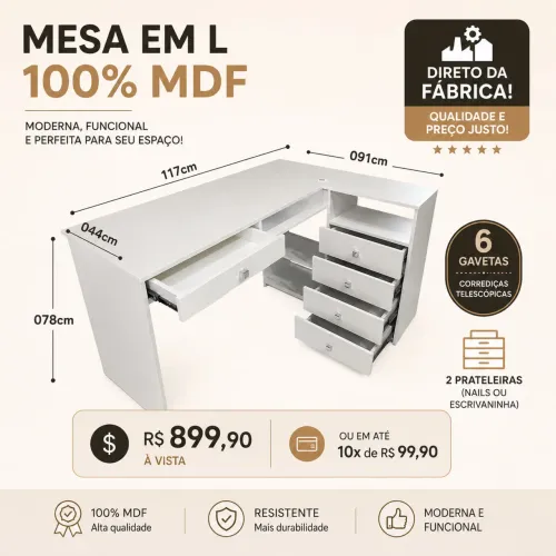 Mesas para Nails ou estudos