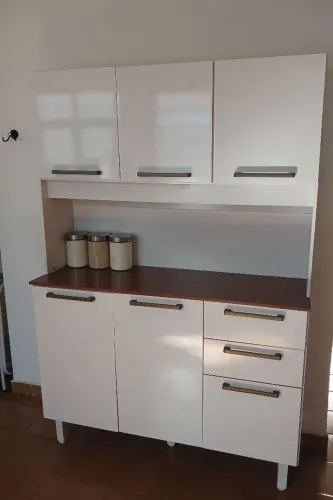 Armário para cozinha 6 portas com gavetas