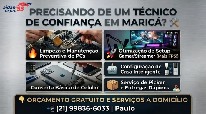 Técnico a domicílio em Maricá