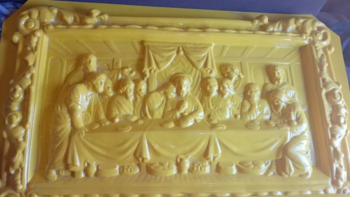 Forma do quadro da santa ceia grande 89 de largura por 50 de altura seme Nova valor 300 re