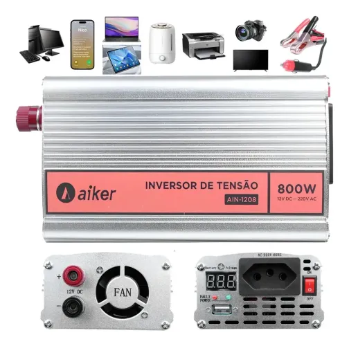 Inversor de Tensão Aiker 800W