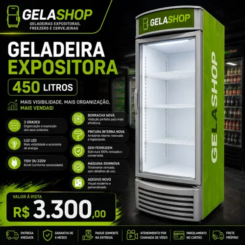 Geladeira expositora - sem igual - grande