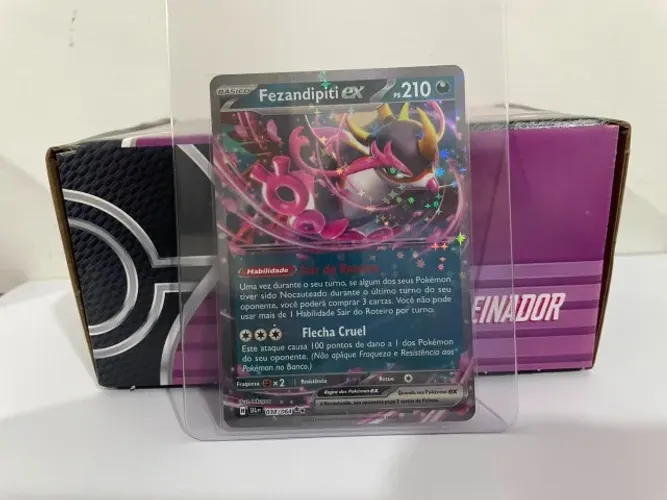 Base Competitiva Pokémon TCG: Fezandipiti ex + Playset 4x Poffin de Início + Staples
