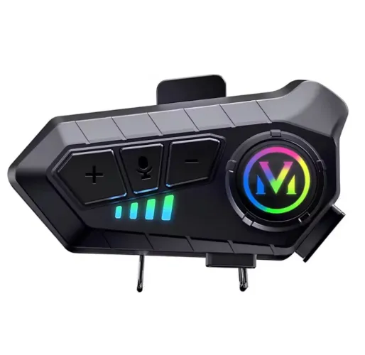 Intercomunicador de Motocicleta Sem Fio Bluetooth 5.3 Fone de Ouvido para Capacete