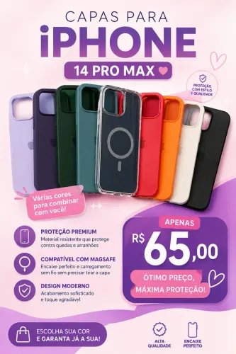 Capas para IPhone Pró Max 