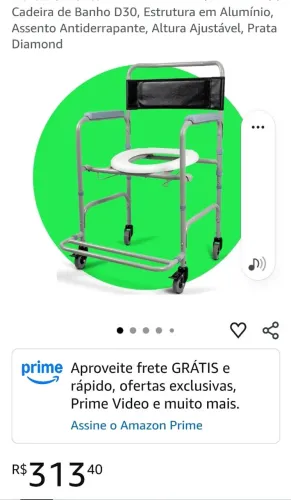 Vendo cadeira de banho para idoso D30