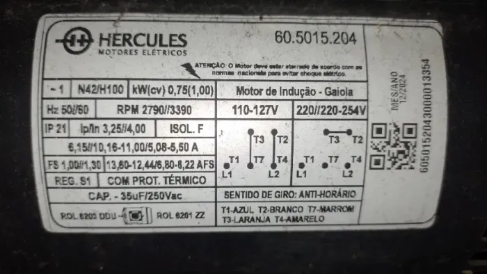 Bomba d'água com apenas 7 meses de uso. 1 CV de potência