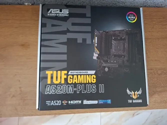 Placa Mãe ASUS TUF Gaming A520M-Plus II AM4 - Nova - Pronta para Ryzen