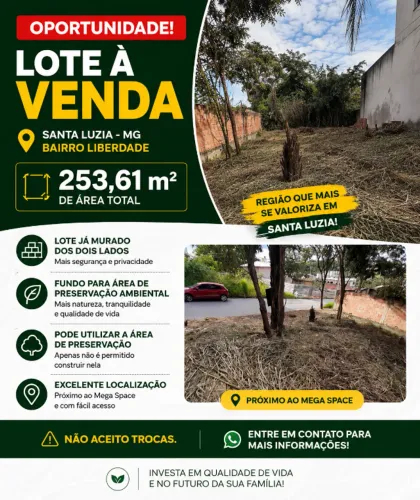 Lote Bairro Liberdade - 253,61 m²