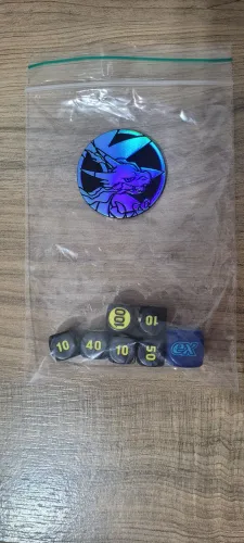 Pokemon TCG /Moeda Colecional e Dados 