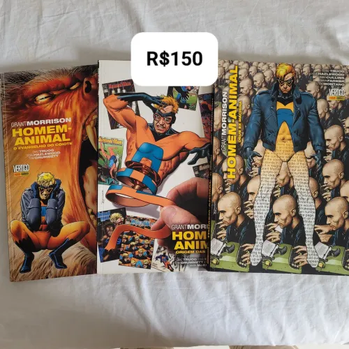 hqs homem-animal grant morrison, coleção completa