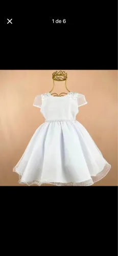 Vestido infantil batizado