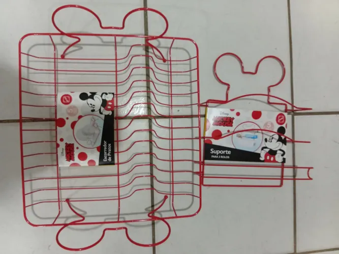 Escoredor e porta papel do Mickey