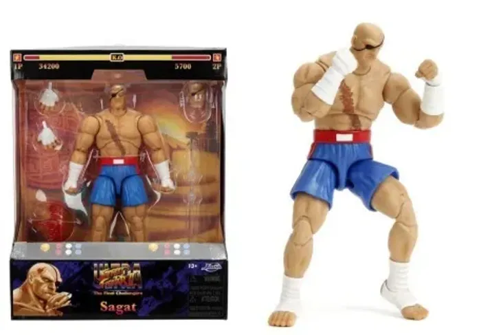 Sagat Street Fighter Ultra II Jada Toys Player 1