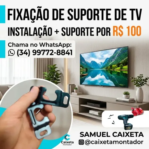 Suporte de Tv + fixação