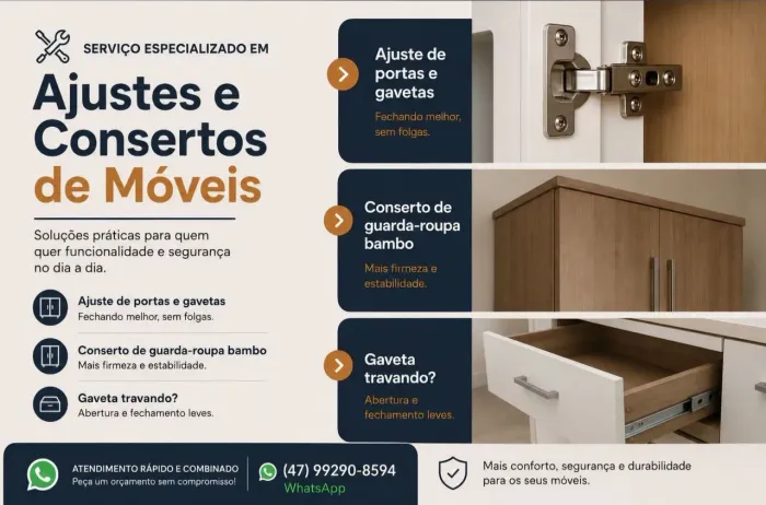 Faço conserto de móveis