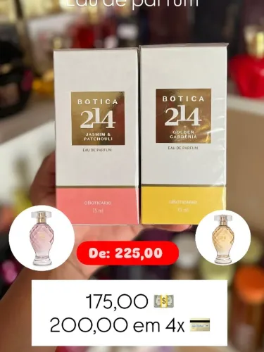 O Boticário é um Eau de Parfum floral ambarado marcante e sofisticado, ideal para noites o