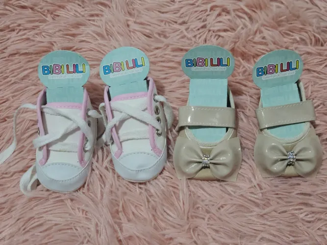 Kit sapatinho de bebe