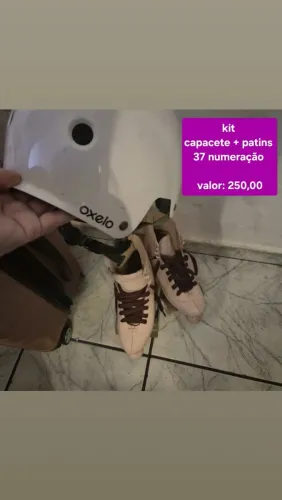 Patins + capacete