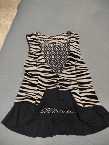 Colete de veludo vintage Tam M