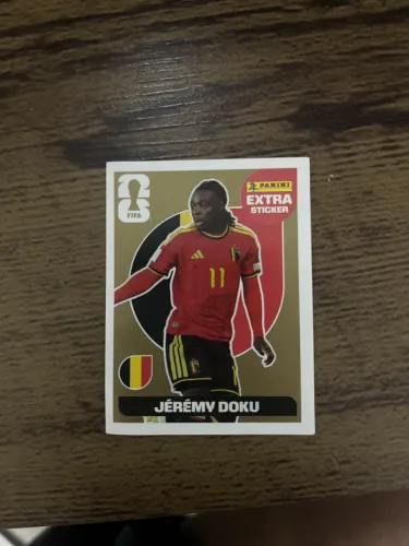 Figurinha Legend Panini - Jéremy Doku (Copa do Mundo 2026)