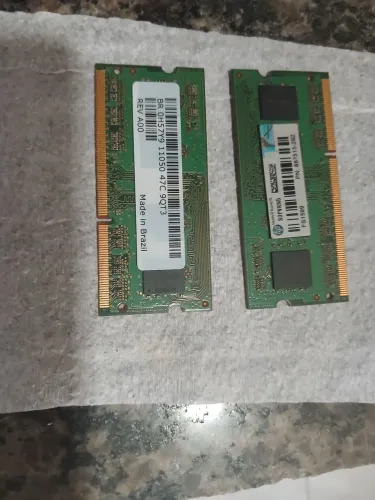 2 memórias rams 4gb cada NOTBOOK