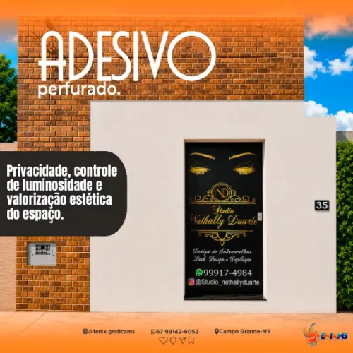 Adesivos para fachada e ambiente interno