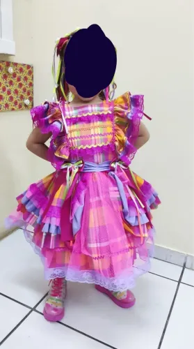 Vestido junino infantil 