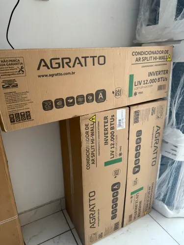 Ar condicionado AGRATTO 12.000 btus INVERTER 1.950$