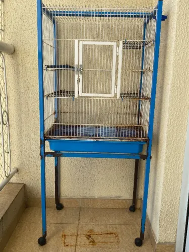 Gaiola para Roedor 3 andares Azul e Branca