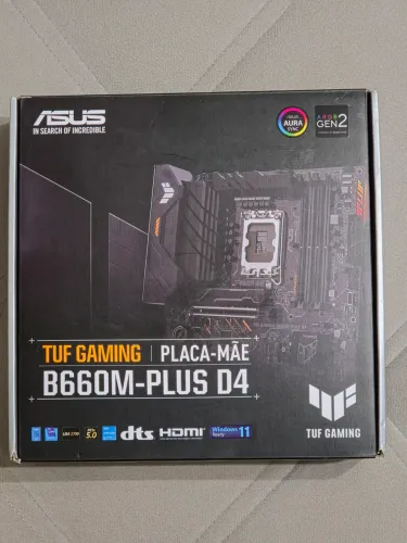 Placa Mãe TUF GAMING B660M-PLUS D4 DDR4