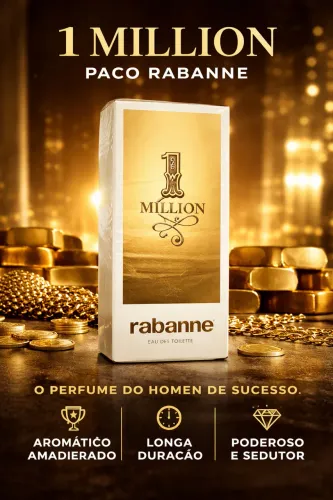 Perfume Rabanne 1 Million Eau de Toilette (EDT) Original - Masculino Importado