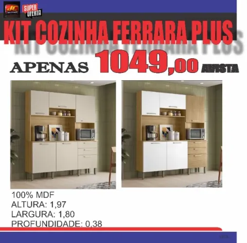 KIT COZINHA FERRARA MDF