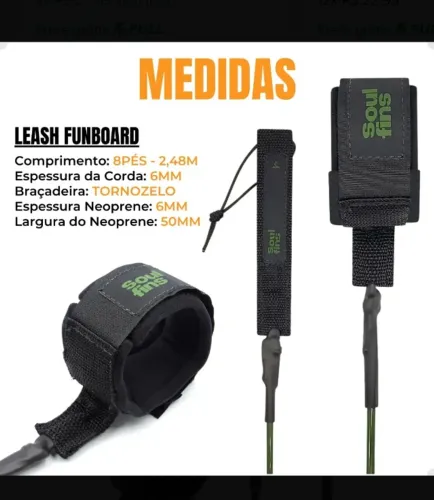 Leash 8' para Prancha Funboard
