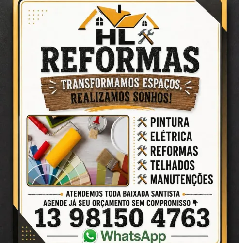 Telhados - Manutenções - Pintor - Pedreiro - Eletricista - Marido de Aluguel