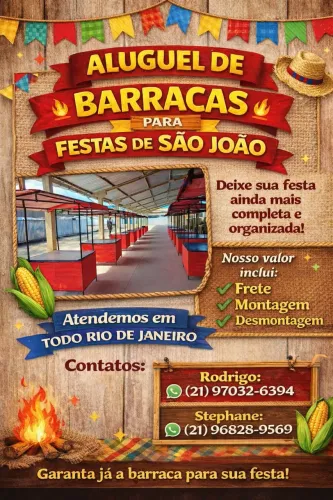 Aluguel de barracas em todo Rio de Janeiro 