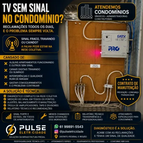 TV sem sinal no condomínio? O problema pode estar na antena coletiva