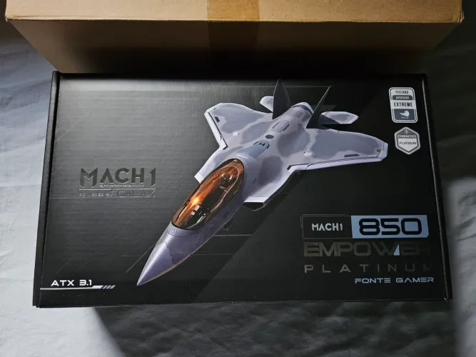 Fonte 850W Platinum Full Modular MACH1 Galax ATX 3.1 com Nota fiscal e Garantia de 5 Anos