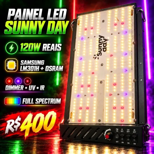 PAINEL LED SUNNY DAY 120W LM301H + OSRAM