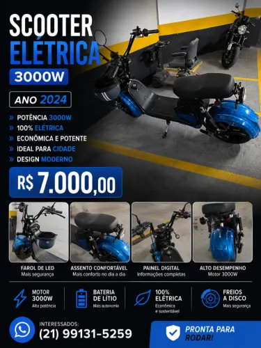 scooter eletrica 2024 3000w