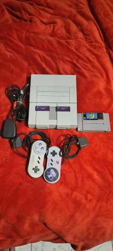 Super Nintendo Original + 2 Controles + Super Mario World - Funcionando