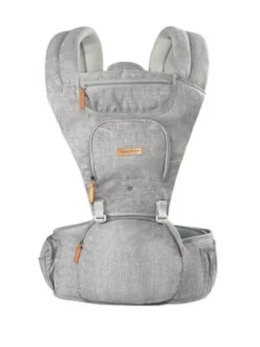 Canguru para bebê Hipseat Fisher Price cinza em ótimo estado