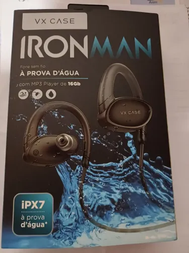 Fone sem fio IRONMAN marca VX CASE
