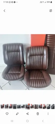 Fusca jogo de bancos originais baixo gomão novo trilho largo ?