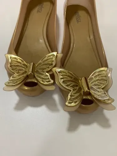 Sapatilha Melissa Ultragirl Fly Dourada