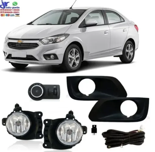 Kit Farol Milha Onix LTZ 2017 2018 2019 Auxiliar Neblina