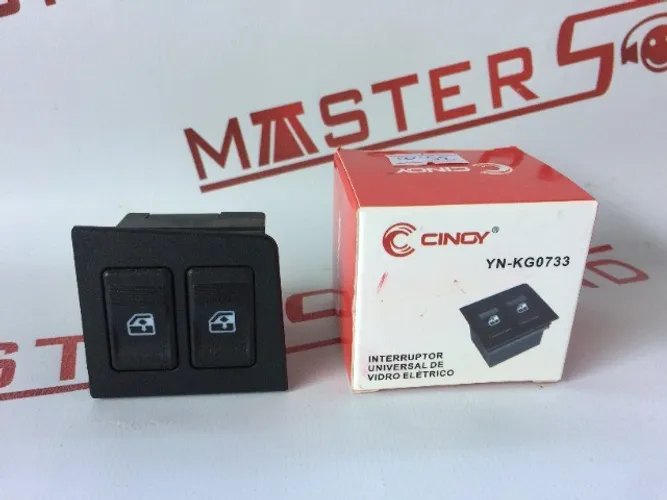 interruptor universal de vidro elétrico duplo novo, carro específico na embalagem